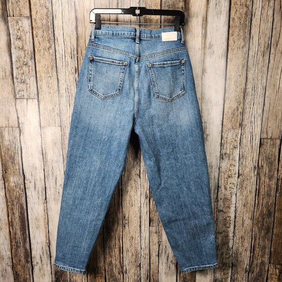 CURRENT/ELLIOTT High Waist Straight Cut Boyfriend Jeans in Dunes - 29 - Picture 12 of 13